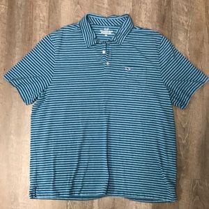 Blue striped Vineyard Vines polo